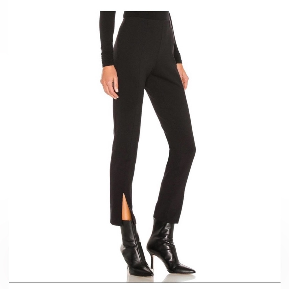 Theory Black Slit Legging Split Hem Size 12